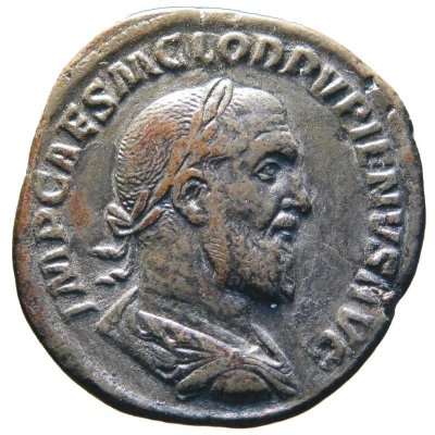 Sestertius - Pupienus, Balbinus, and Gordian III LIBERALITAS AVGVSTORVM S C; Liberalitas front