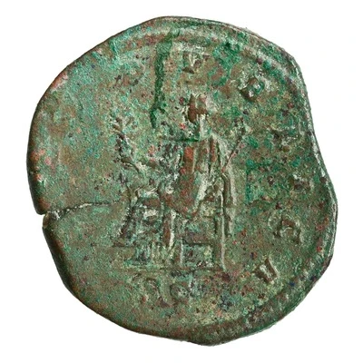 Sestertius - Pupienus PAX PVBLICA S C; Pax back