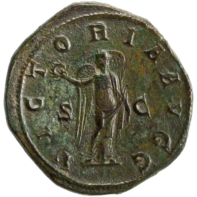 Sestertius - Pupienus VICTORIA AVGG S C; Victory back