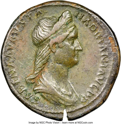 Sestertius - Sabina PVDICITIA; Pudicitia front