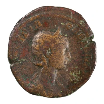 Sestertius - Sallustia Orbiana CONCORDIA AVGVSTORVM S C; Concordia front