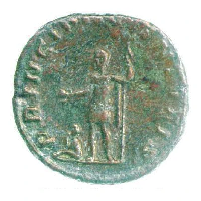 Sestertius - Saloninus as Caesar PRINCIPI IVVENTVTIS back