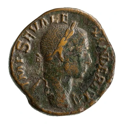 Sestertius - Severus Alexander IVSTITIA AVGVSTI S C; Justitia front