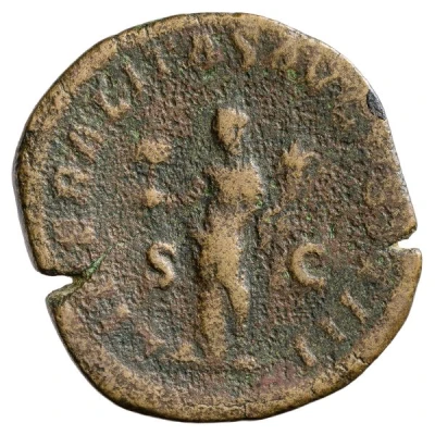Sestertius - Severus Alexander LIBERALITAS AVGVSTI III S C; Liberalitas back