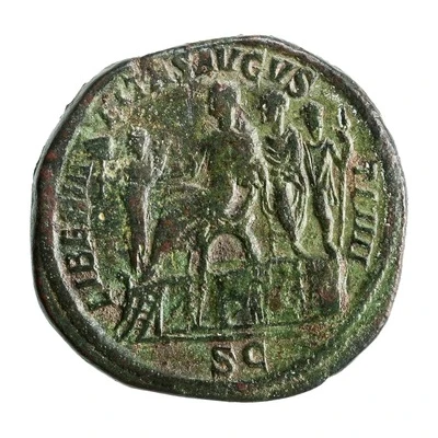 Sestertius - Severus Alexander LIBERALITAS AVGVSTI IIII S C; Liberalitas back