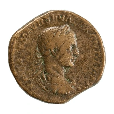Sestertius - Severus Alexander LIBERTAS AVGVSTI S C; Libertas front