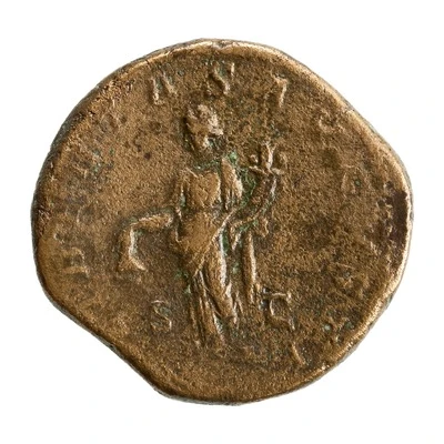 Sestertius - Severus Alexander LIBERTAS AVGVSTI S C; Libertas back