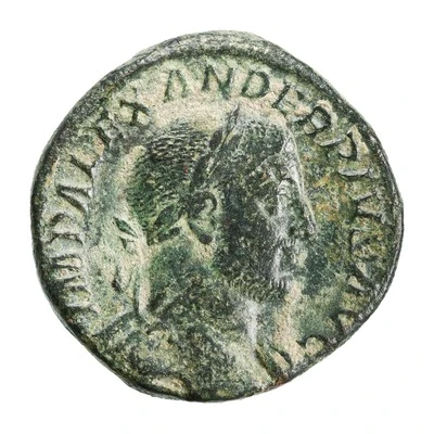 Sestertius - Severus Alexander MARS VLTOR S C; Mars front