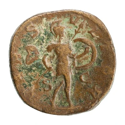 Sestertius - Severus Alexander MARS VLTOR S C; Mars back