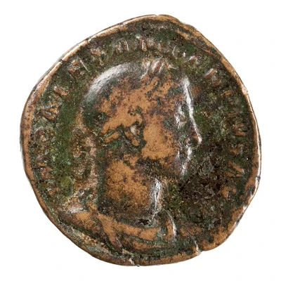Sestertius - Severus Alexander MARS VLTOR S C; Mars front