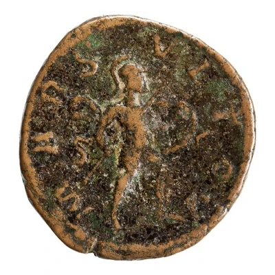 Sestertius - Severus Alexander MARS VLTOR S C; Mars back