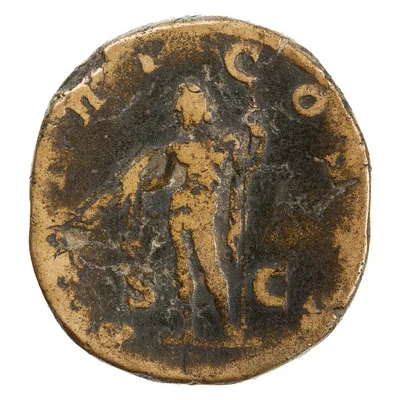 Sestertius - Severus Alexander P M TR P COS P P S C; Jupiter back