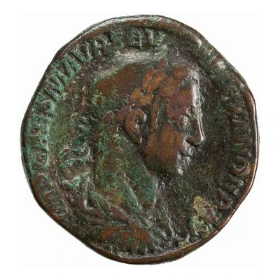 Sestertius - Severus Alexander P M TR P VI COS II P P S C; Pax front