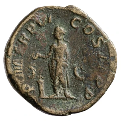 Sestertius - Severus Alexander P M TR P VI COS II P P S C back