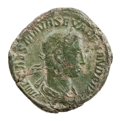 Sestertius - Severus Alexander P M TR P VII COS II P P S C front