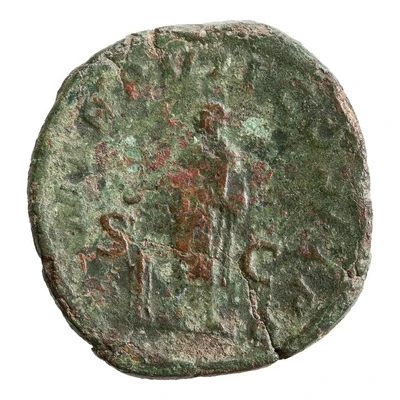 Sestertius - Severus Alexander P M TR P VII COS II P P S C back