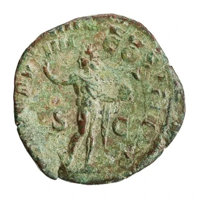 Sestertius - Severus Alexander P M TR P VIIII COS III P P S C; Sol back