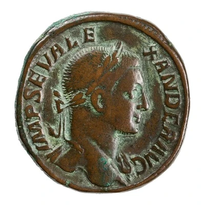 Sestertius - Severus Alexander P M TR P X COS III P P S C; Annona front
