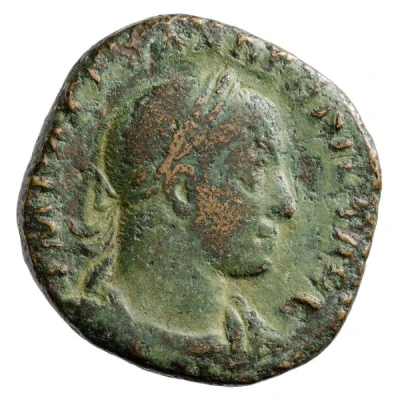 Sestertius - Severus Alexander P M TR P XI COS III P P S C; Sol front
