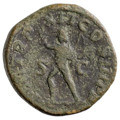Sestertius - Severus Alexander P M TR P XII COS III P P S C; Sol back