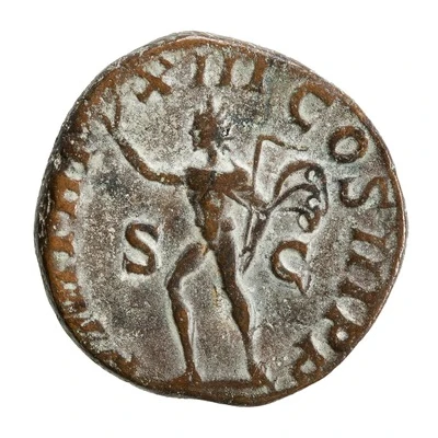 Sestertius - Severus Alexander P M TR P XIII COS III P P S C; Sol back