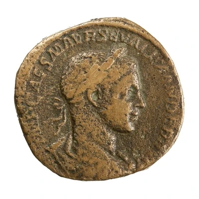 Sestertius - Severus Alexander PONTIF MAX TR P II COS P P S C; Pax front