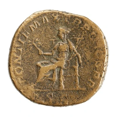 Sestertius - Severus Alexander PONTIF MAX TR P II COS P P S C; Pax back