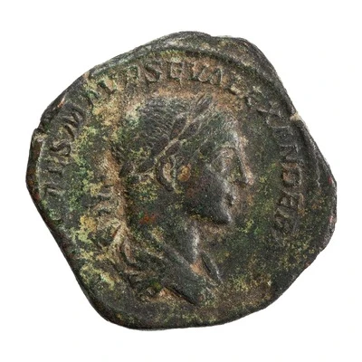 Sestertius - Severus Alexander PONTIF MAX TR P II COS P P S C; Providentia front