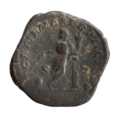 Sestertius - Severus Alexander PONTIF MAX TR P II COS P P S C; Providentia back
