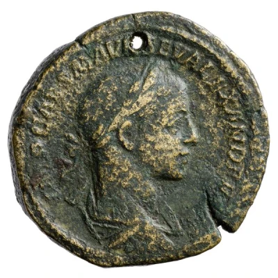 Sestertius - Severus Alexander PONTIF MAX TR P II COS P P S C; Securitas front