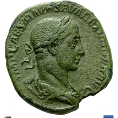 Sestertius - Severus Alexander PONTIF MAX TR P III C OS P P S C front
