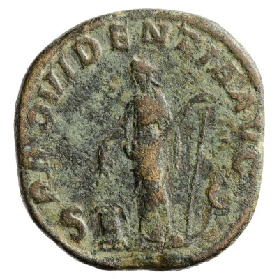 Sestertius - Severus Alexander PROVIDENTIA AVG S C; Providentia back