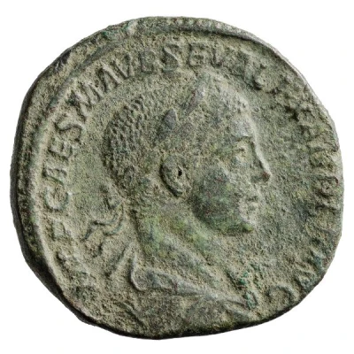 Sestertius - Severus Alexander SECVRITAS PERPETVA S C; Securitas front