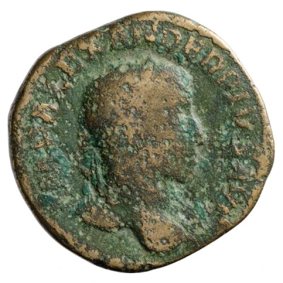 Sestertius - Severus Alexander SPES PVBLICA S C; Spes front