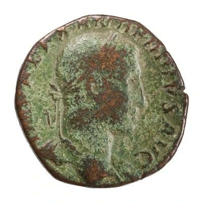 Sestertius - Severus Alexander SPES PVBLICA S C; Spes front
