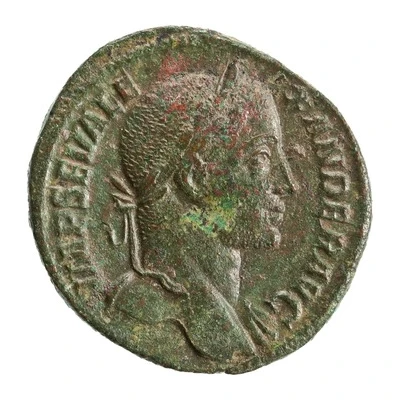 Sestertius - Severus Alexander VICTORIA AVGVSTI S C; Victory front