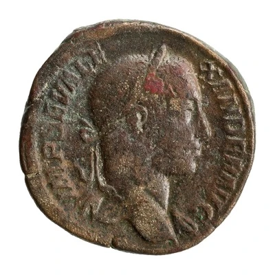 Sestertius - Severus Alexander VIRTVS AVGSTI S C; Romulus front