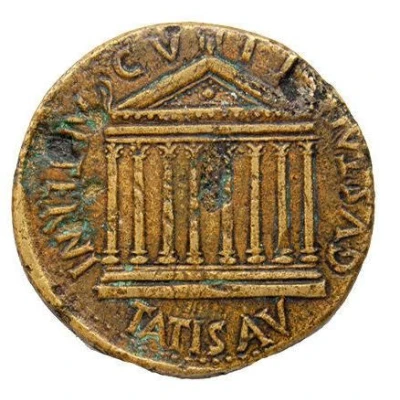 Sestertius - Tiberius C V T T AETERNITATIS AVGVSTAE back