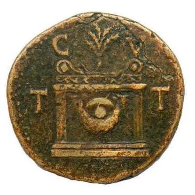 Sestertius - Tiberius C V T T back