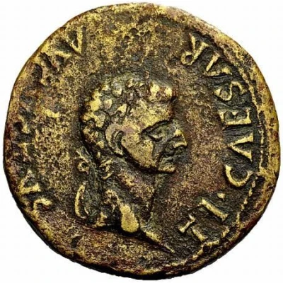 Sestertius - Tiberius MVN TVR DIVVS AVGVSTVS front