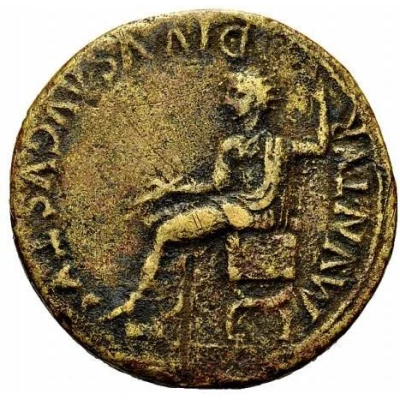 Sestertius - Tiberius MVN TVR DIVVS AVGVSTVS back