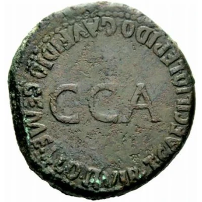 Sestertius - Tiberius T CAECILIO LEPIDO C AVFIDIO GEMELLO II VIR CCA back