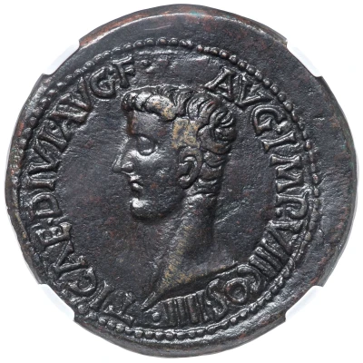 Sestertius - Tiberius front