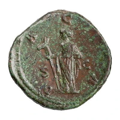 Sestertius - Trajan Decius DACIA S C; Dacia back