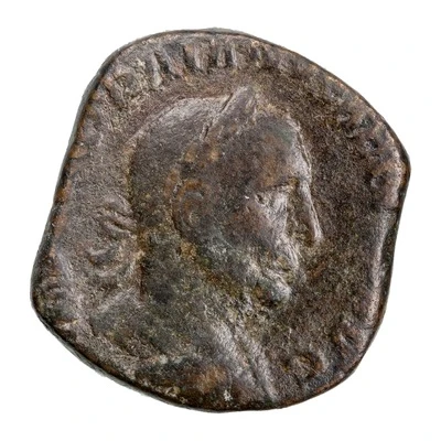 Sestertius - Trajan Decius GEN ILLVRICI S C; Genius front