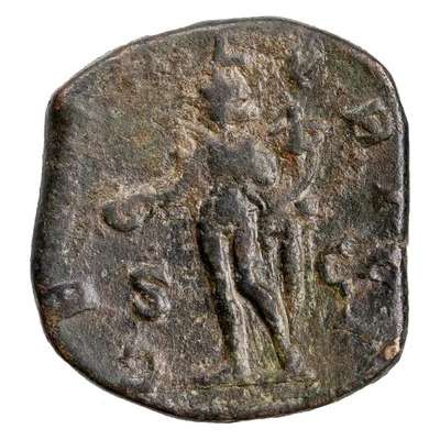 Sestertius - Trajan Decius GEN ILLVRICI S C; Genius back
