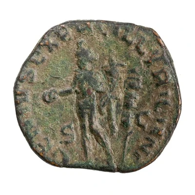 Sestertius - Trajan Decius GENIVS EXERC ILLVRICIANI S C; Genius back