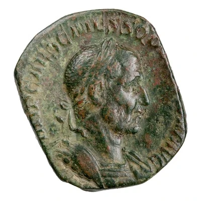 Sestertius - Trajan Decius GENIVS EXERCITVS ILLVRICIANI S C; Genius front