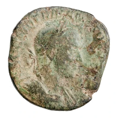 Sestertius - Trajan Decius GENIVS EXERCITVS ILLVRICIANI S C; Genius front