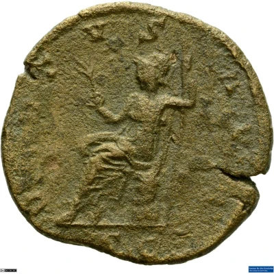 Sestertius - Trajan Decius VIRTVS AVG S C; Virtus back